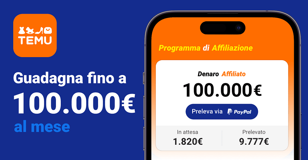 Programma di Affiliazione Temu: Incredibili Guadagni Esclusivi 1 programma di affiliazione temu