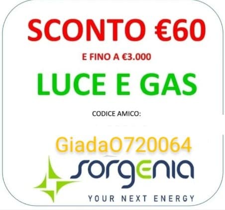 Codice Amico SORGENIA - Codice Promozionale 3 codice amico sorgenia