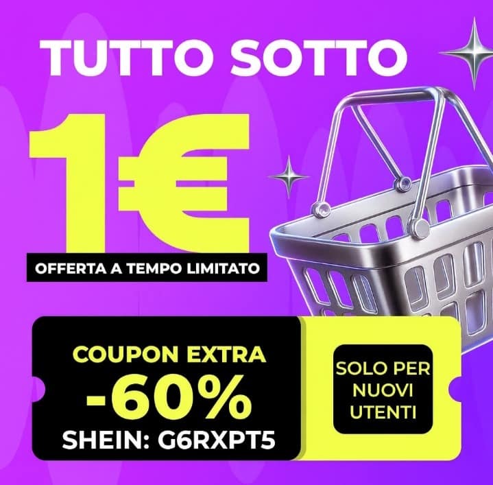 Codice Sconto Shein e Coupon esclusivi 1 codice sconto shein