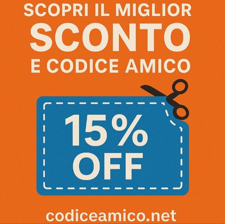 Codici Sconto, Codici Amico e Coupon Esclusivi per Risparmiare Online. 1 codici sconto e codici amico